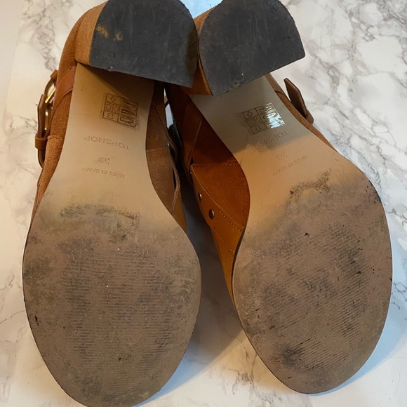 Topshop Suede Stud Strap Boots - Picture 7 of 7